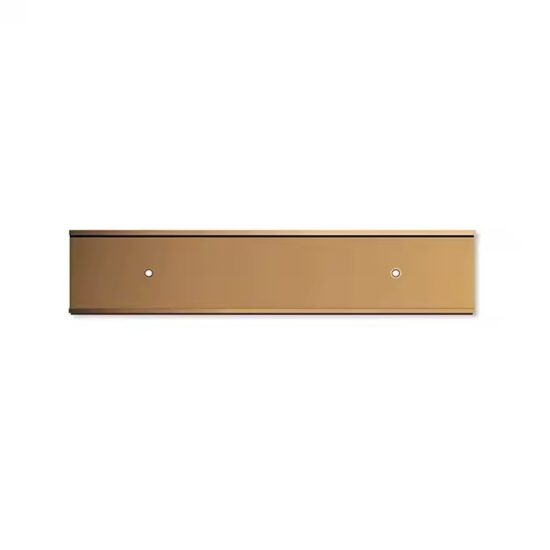Custom engraved wall metal nameplate with company logo and name