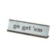Custom engraved decorative metal desk nameplate
