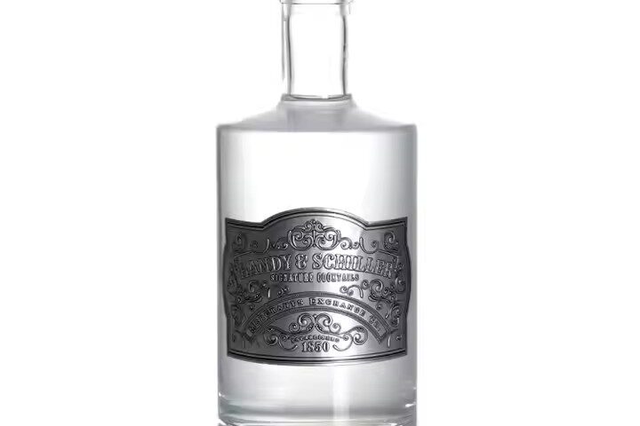Custom luxury aluminum wine and whisky label with embossed finish
