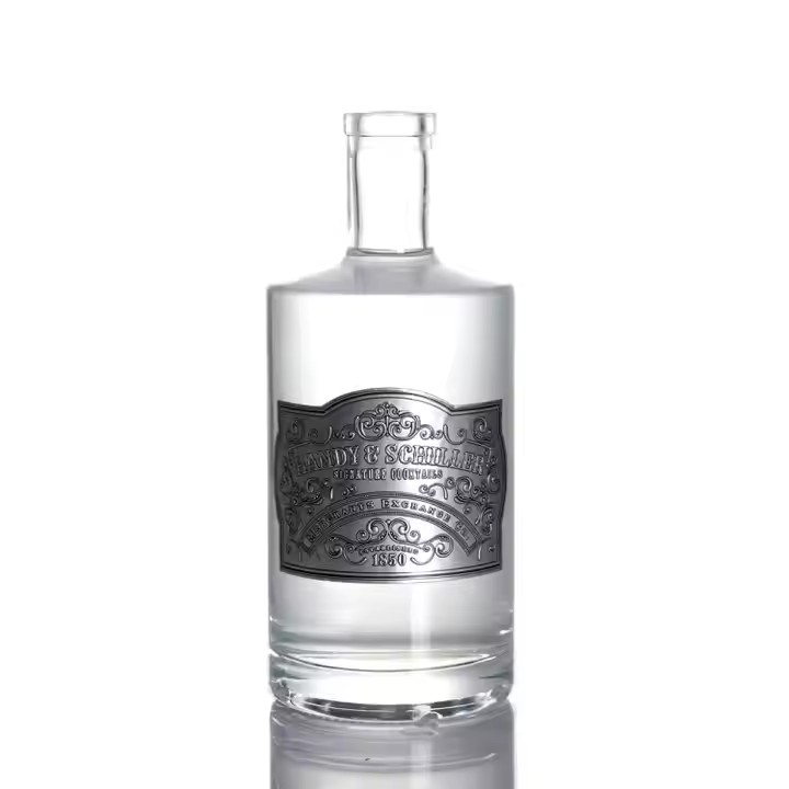 Custom luxury aluminum wine and whisky label with embossed finish