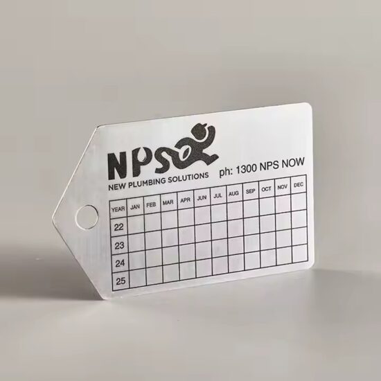 Adhesive Custom Metal Labels for Industrial Equipment
