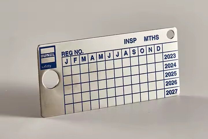 Adhesive Custom Metal Labels for Industrial Equipment