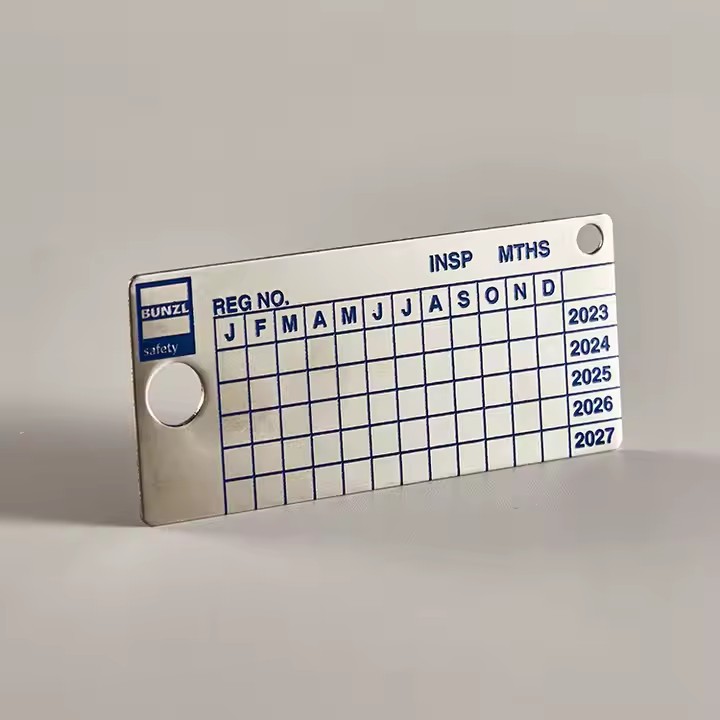 Adhesive Custom Metal Labels for Industrial Equipment