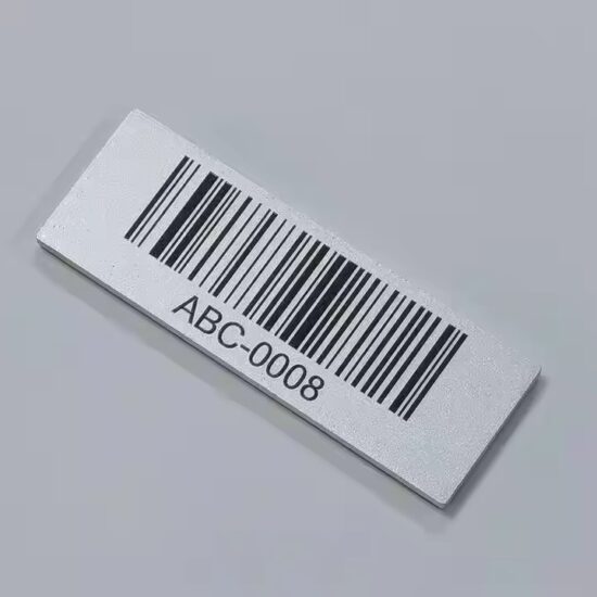 Wholesale custom barcode information self-adhesive metal tags