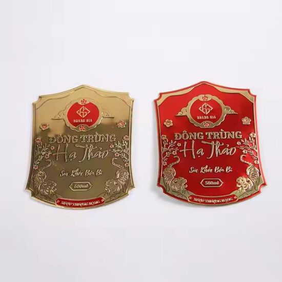 Custom Aluminum Wine and Champagne Bottle Labels