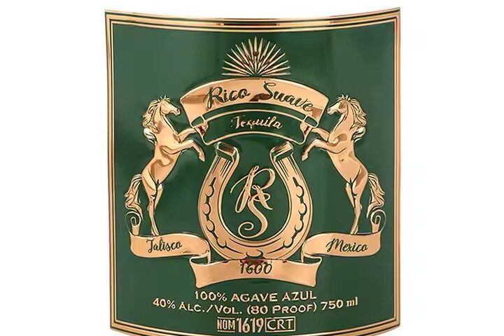 Custom Embossed Metal Wine Label for Wholesale Wine Packaging