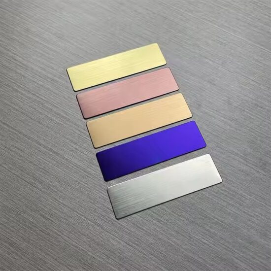 Custom Stainless Steel Metal Labels with Engraving and Printing